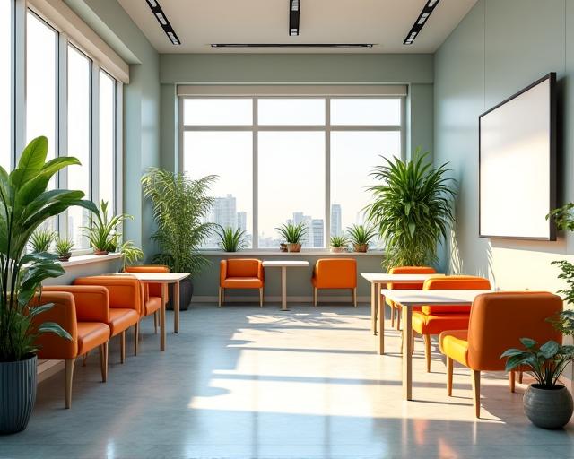 A bright and comfortable learning space at SilverGum Learning with plants and natural light.